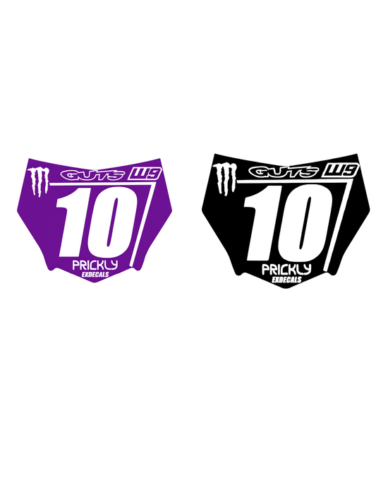 MotoCutz Decal Set (Black and Purple)
